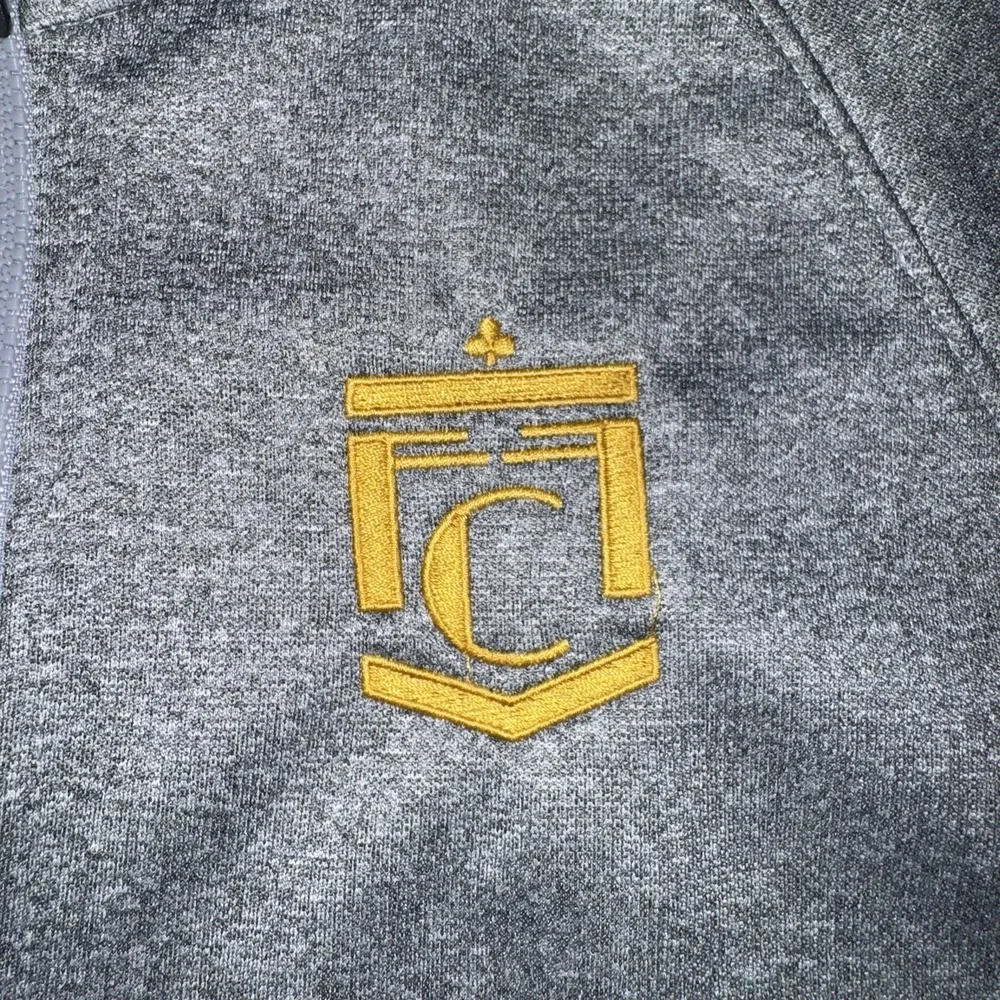 Men's Small The North Face Gray Full Zip Polyester Activewear Jacket